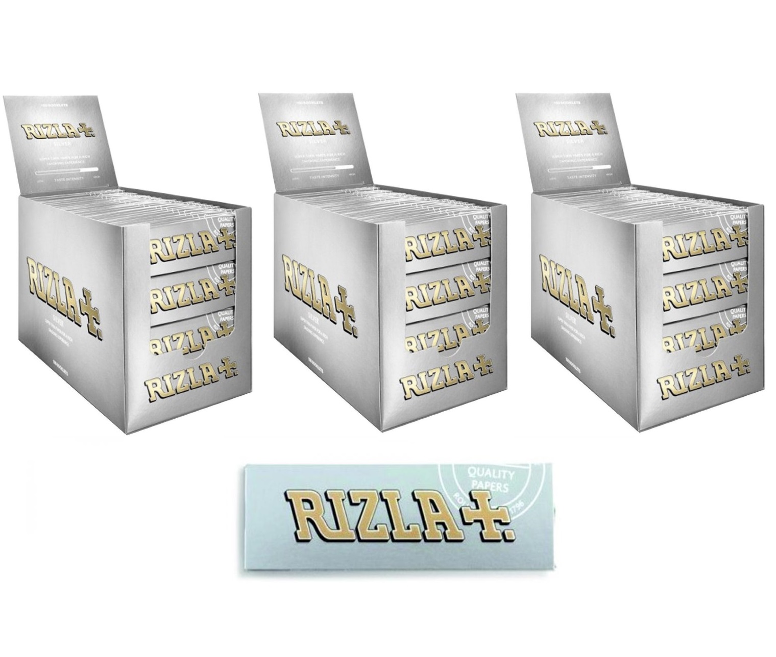 Rips Argento Xtra Sottile Regolare Cartine per Rollare Sigarette su un Rotolo 5